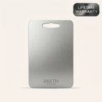 Cutting board with a non-porous surface, odor-resistant design, and dishwasher-safe construction for everyday food preparation.
