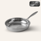 Hammered frying pan with a natural nonstick surface and durable construction, suitable for everyday cooking on all cooktops including induction.