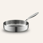 Wok and deep pan cooking set with a flat-bottom wok and deep-sided pan, suitable for stir-frying, braising, sautéing, and everyday cooking.
